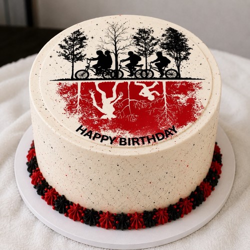 Stranger things cake - cake, topper