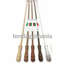 FRUSTA BASTONE TENDE ASTA IN LEGNO OLMO BIANCO CILIEGIO NOCE NATURALE NATURALE