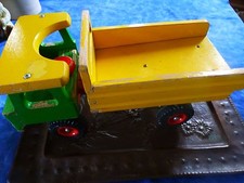 Vintage Giocattolo Legno Vintage Colorato, Camion Cassone B Stato, Buona Ruote