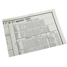 Ferrovie Nord Milano Orario "da bacheca" speciale solo periodo 1/21 agosto 1983