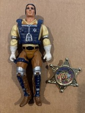 1986 Mattel Filmation Figure Marshall Bravestar Con Stella Originale H 20cm.