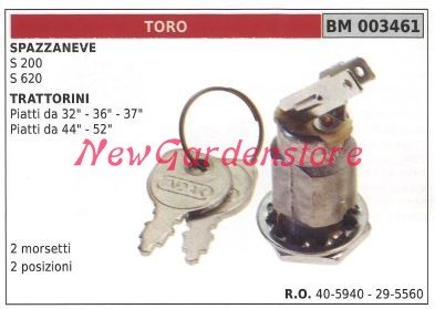 Interruttore avviamento toro - interruttore,