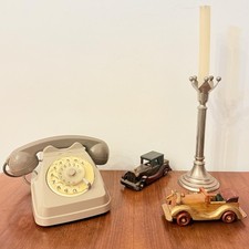 TELEFONO VINTAGE BIGRIGIO SIP 1962 A ROTELLA SIEMENS S62 AUSO RETRÓ NOSTALGIA