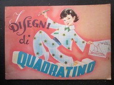 DISEGNI DI QUADRATINO ALBUM DA COLORARE E DISEGNARE EDITRICE BOSCHI [C82]
