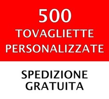 500 TOVAGLIETTE PERSONALIZZATE