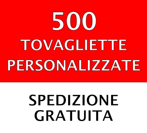 500 tovagliette personalizzate - 500,