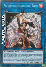 FRATELLANZA DEL PUGNO DI FUOCO - PAVONE • Segreta • FIGA IT017 YUGIOH ANDYCARDS