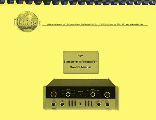 Mcintosh c22 22 - mcintosh,