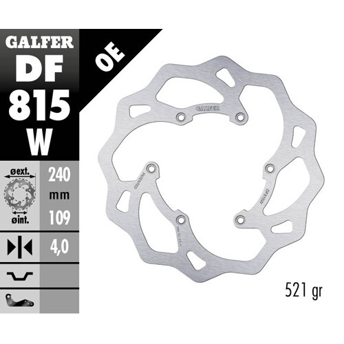 Disco freno galfer wave per - disco,