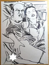 ALFREDO MILANI Milfred DISEGNO ORIGINALE Eros Sexy Original Art Sketch