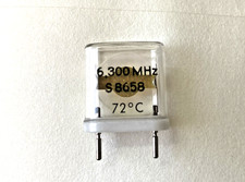 Oscillatore al quarzo 6.300 MHz VETRO – NOS Vintage – Cristallo RF radio  (1pcs)