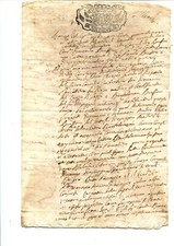 D021 - Documento redatto a Gamalero (AL) il 16-10-1749. Come da foto.