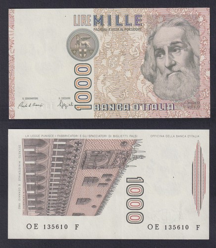 Banconota italia 1000 lire - banconota,