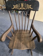 Sedia a dondolo vintage per