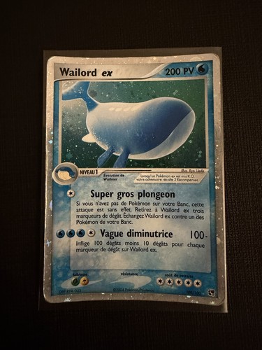 Carte pokémon wailord - carte, ex