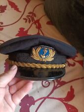 Cappello Berretto Vintage Marina Militare Ufficiale Esercito Italiano 