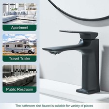 Rubinetto lavabo bagno nero