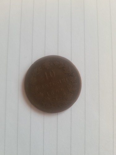 Moneta italiana cent 1866 - moneta,