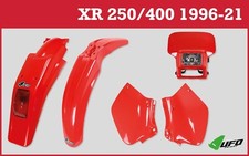 Honda XR250 XR400 1996-20 UFO Motocross Enduro Kit Plastica Faro Alogeno Rosso