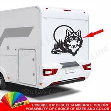 Adesivo per camper - lupo, della