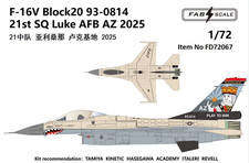 FAB FabScale 1/72 F-16 F-16V