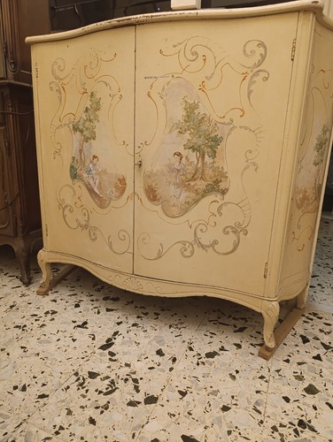 Credenza laccata dipinta - laccata, e