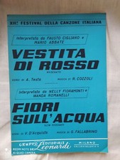 FAUSTO CIGLIANO "VESTITA DI ROSSO" - NELLY FIORAMONTI "FIORI SULL'ACQUA" - 1962 