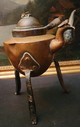Antico bollitore teiera - , camino