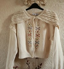 CARDIGAN ZARA PANNA RICAMATO