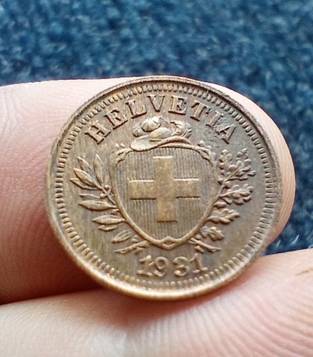 Moneta svizzera rappen 1931 - moneta, 1