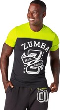 Zumba Wear Men's Fitness T-Shirt Large Active Workout Gym Tee