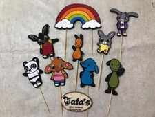 Set Cake Topper Bing In Legno