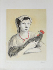 DOMENICO PURIFICATO (Fondi,  1915 – Roma, 1984) Opera Incisione Acquaforte Firma