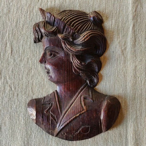 Mezzobusto donna scolpito - mezzobusto, di
