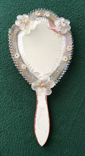 Specchio mano vintage toeletta - vintage,
