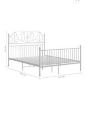 Letto matrimoniale in metallo