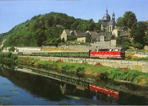 Cartolina locomotiva diesel - cartolina,