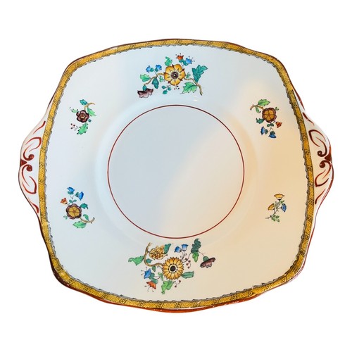 Piatto vintage quadrato con
