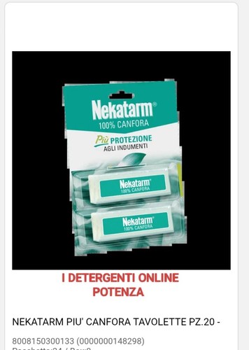 Nekatarm canfora tavolette - nekatarm,