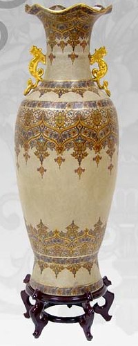 Vaso cinese tavolo terra - vaso,