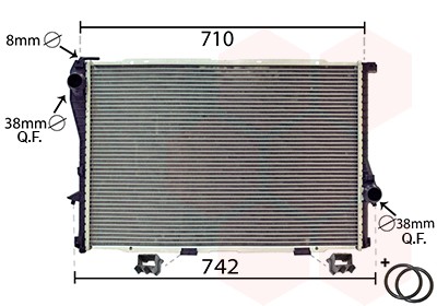 Radiatore acqua per - bmw, serie