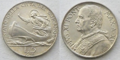 Vaticano lire 1936 pio xi - vaticano,