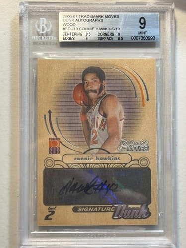 Autografo connie hawkins bgs - connie,