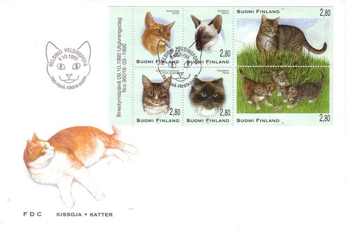 Fdc finlandia gatti - fdc,