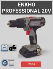 1xtrapano a percussione ENKHO PROFESSIONAL 20V+Caricabatterie+Batteria+Valigetta