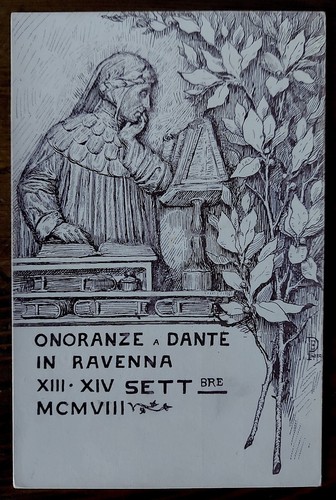 Cartolina onoranze dante - cartolina,