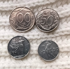 Monete 100 lire mini e - 100,