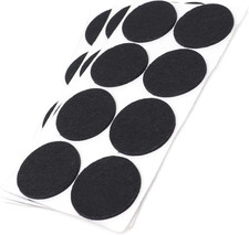 ® / 24 X Feltrini Autoadesivi/Nero/Ø 50 Mm/Rotondo/Piedini per Mobili in Feltro 