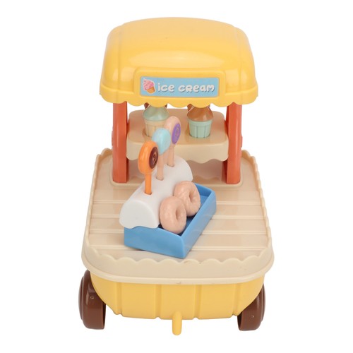 Ice cream cart mini - cream, plastic