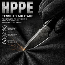 UHMWPE Tessuto antitaglio nero